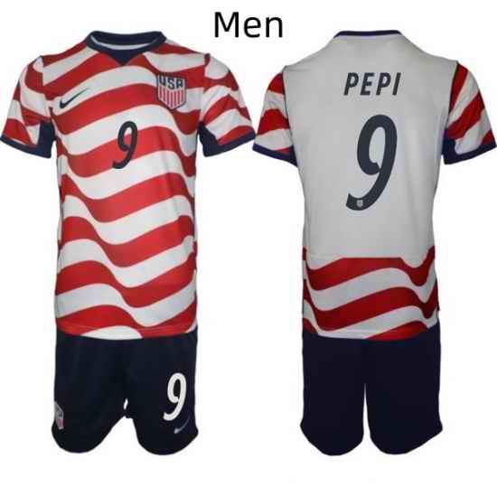 USA FIFA World Cup 2026 Soccer Red Home Jersey Ricardo Pepi #9
